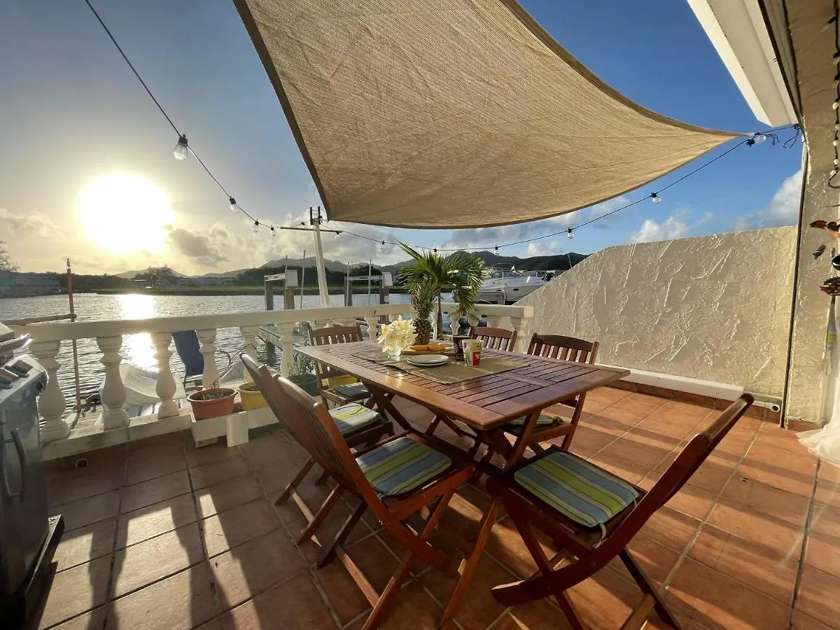 Sunny Villa In The Marina - Excellent Water Views Jolly Harbour